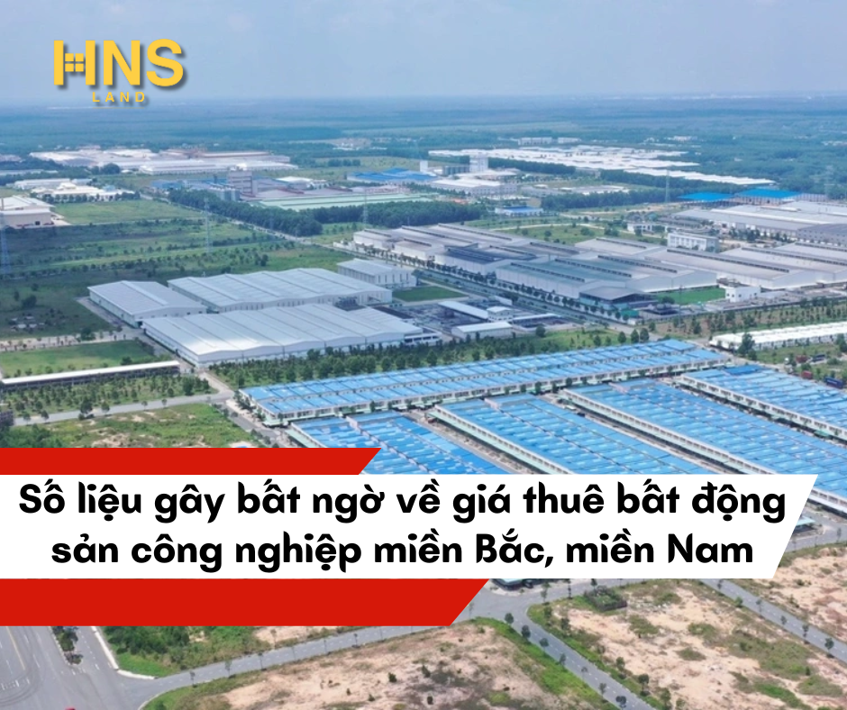 Số liệu gây bất ngờ về giá thuê bất động sản công nghiệp miền Bắc, miền Nam